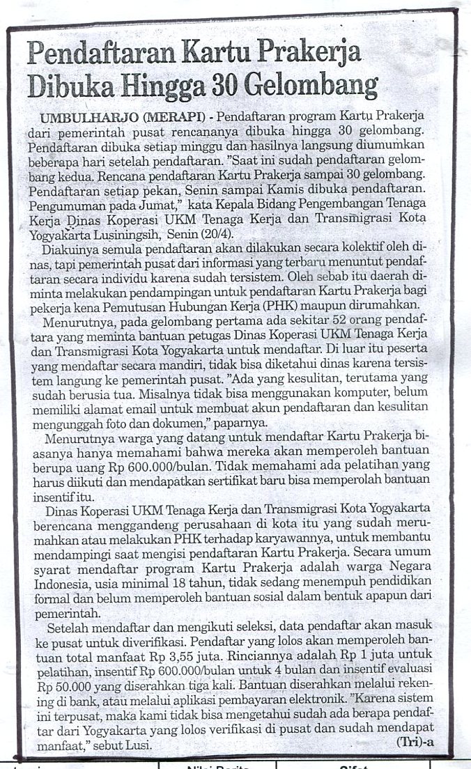 Kliping jogja terbaru