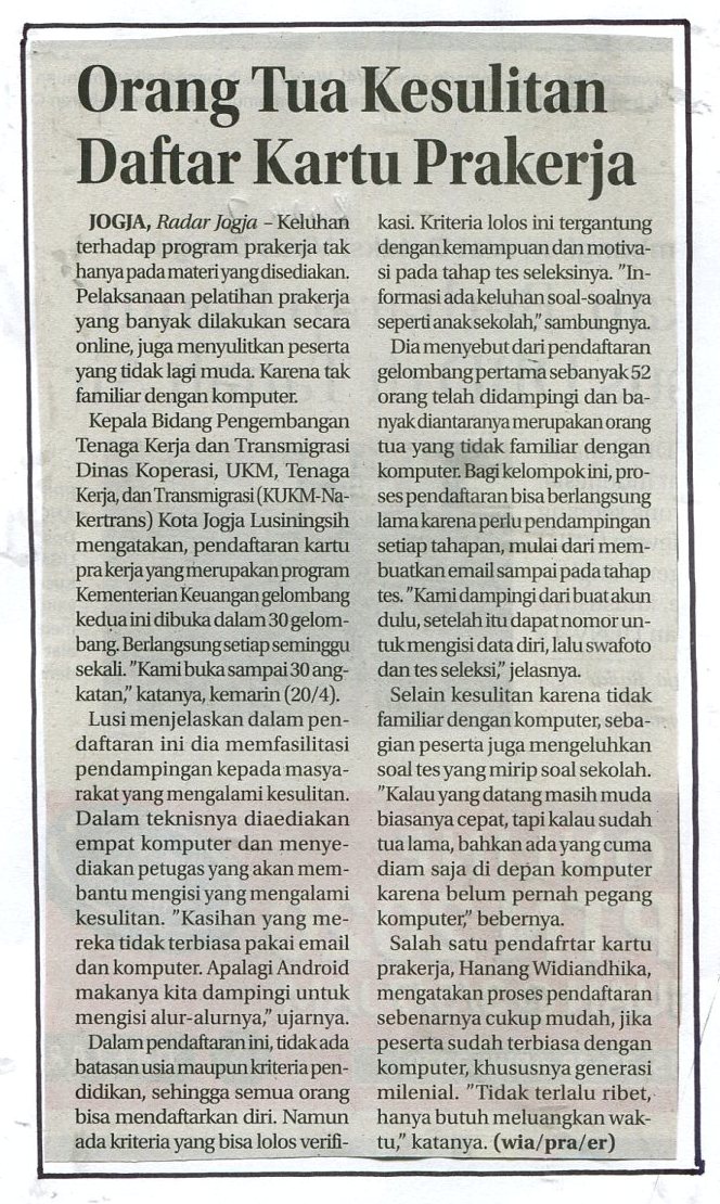 Kliping jogja terbaru