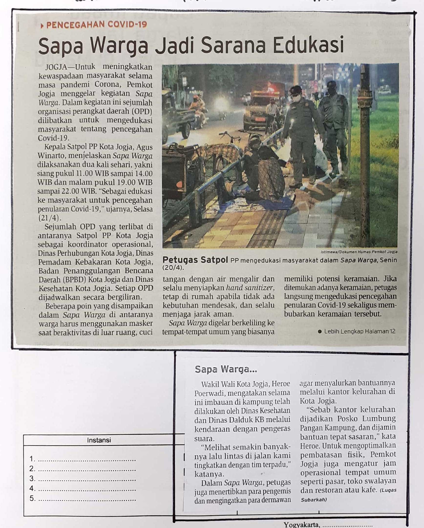 Kliping jogja terbaru