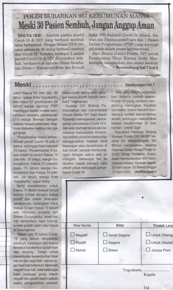 Kliping jogja terbaru