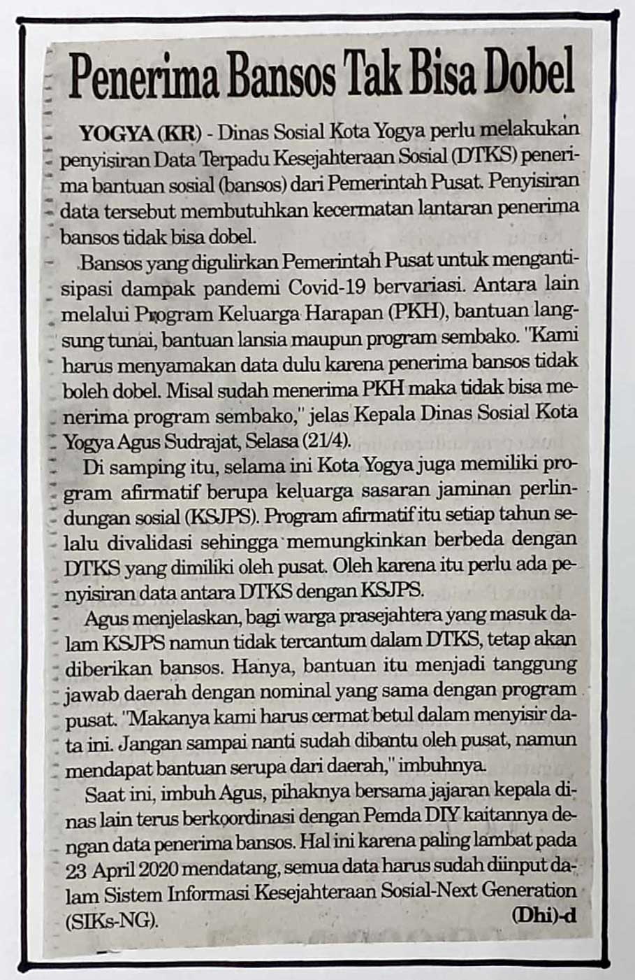 Kliping jogja terbaru