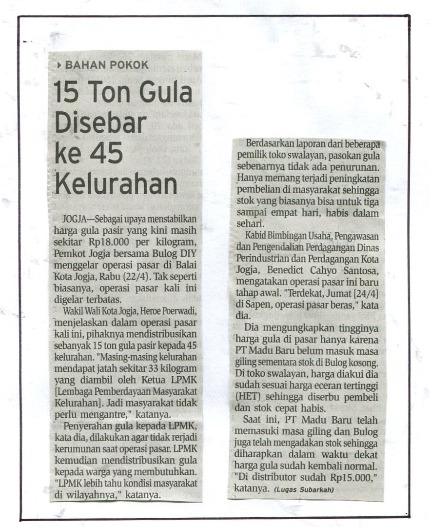 Kliping jogja terbaru