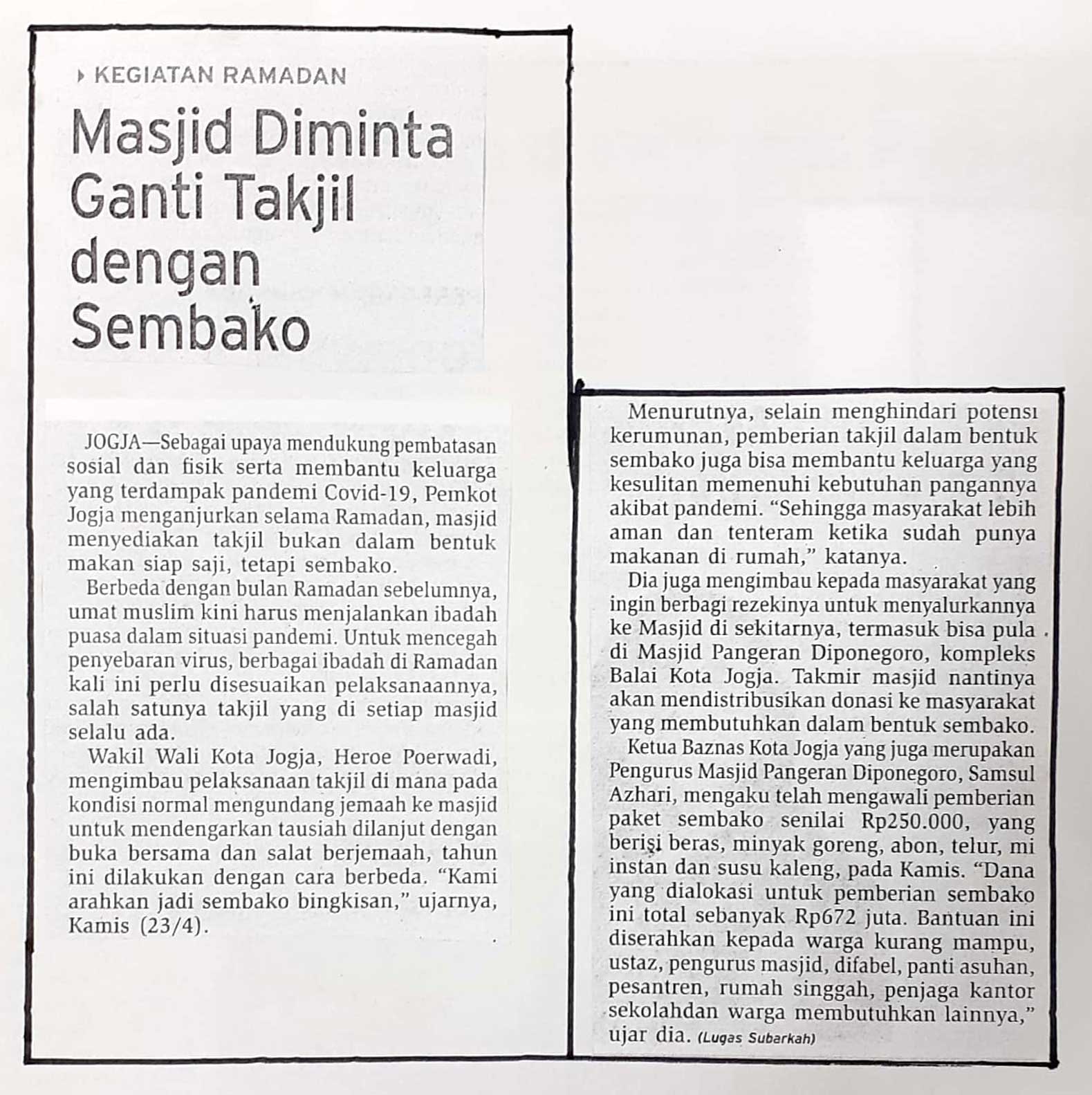 Kliping jogja terbaru