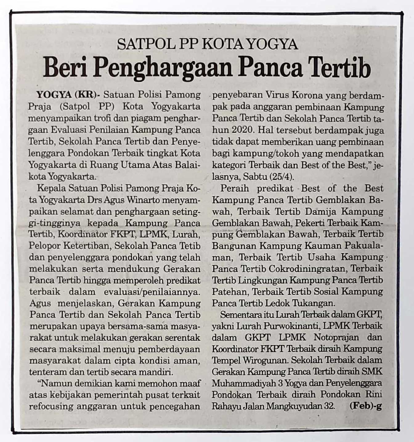 Kliping jogja terbaru