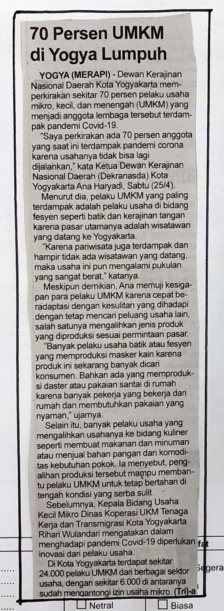 Kliping jogja terbaru