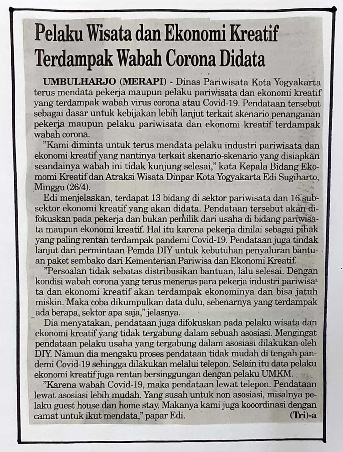 Kliping jogja terbaru
