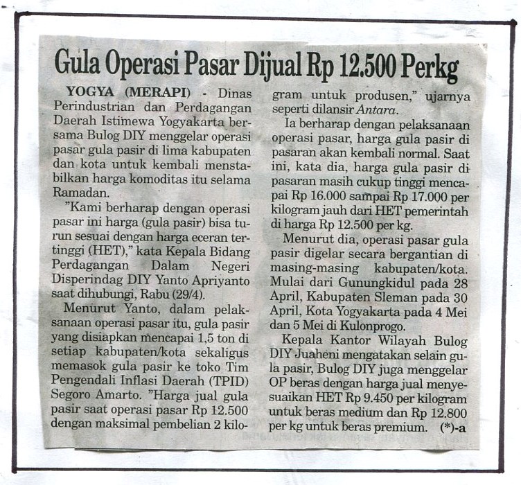 Kliping jogja terbaru