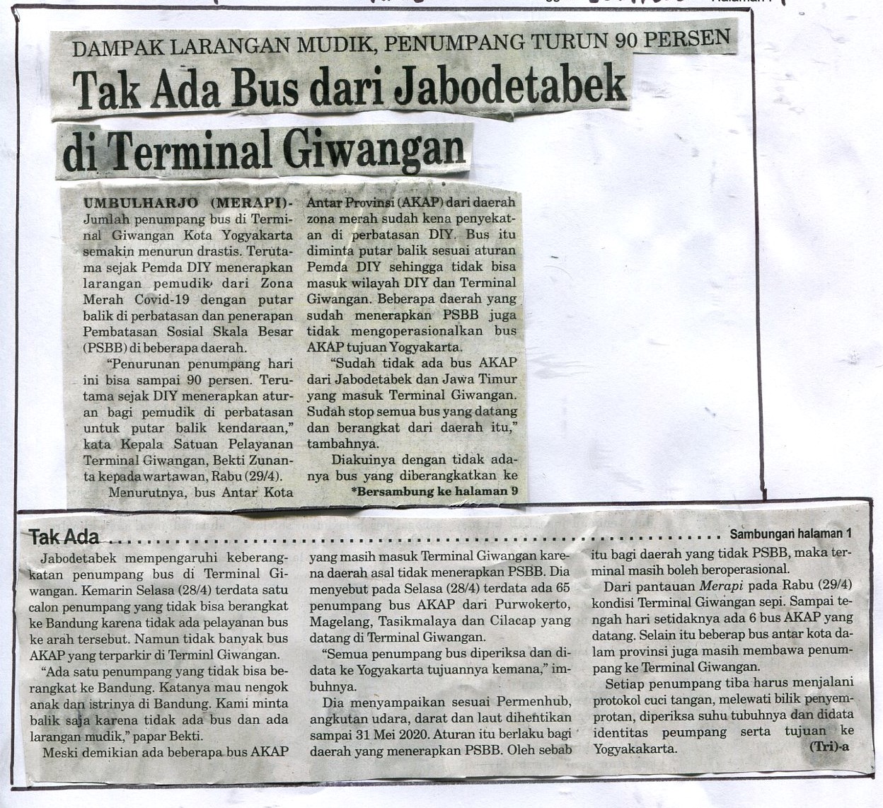 Kliping jogja terbaru