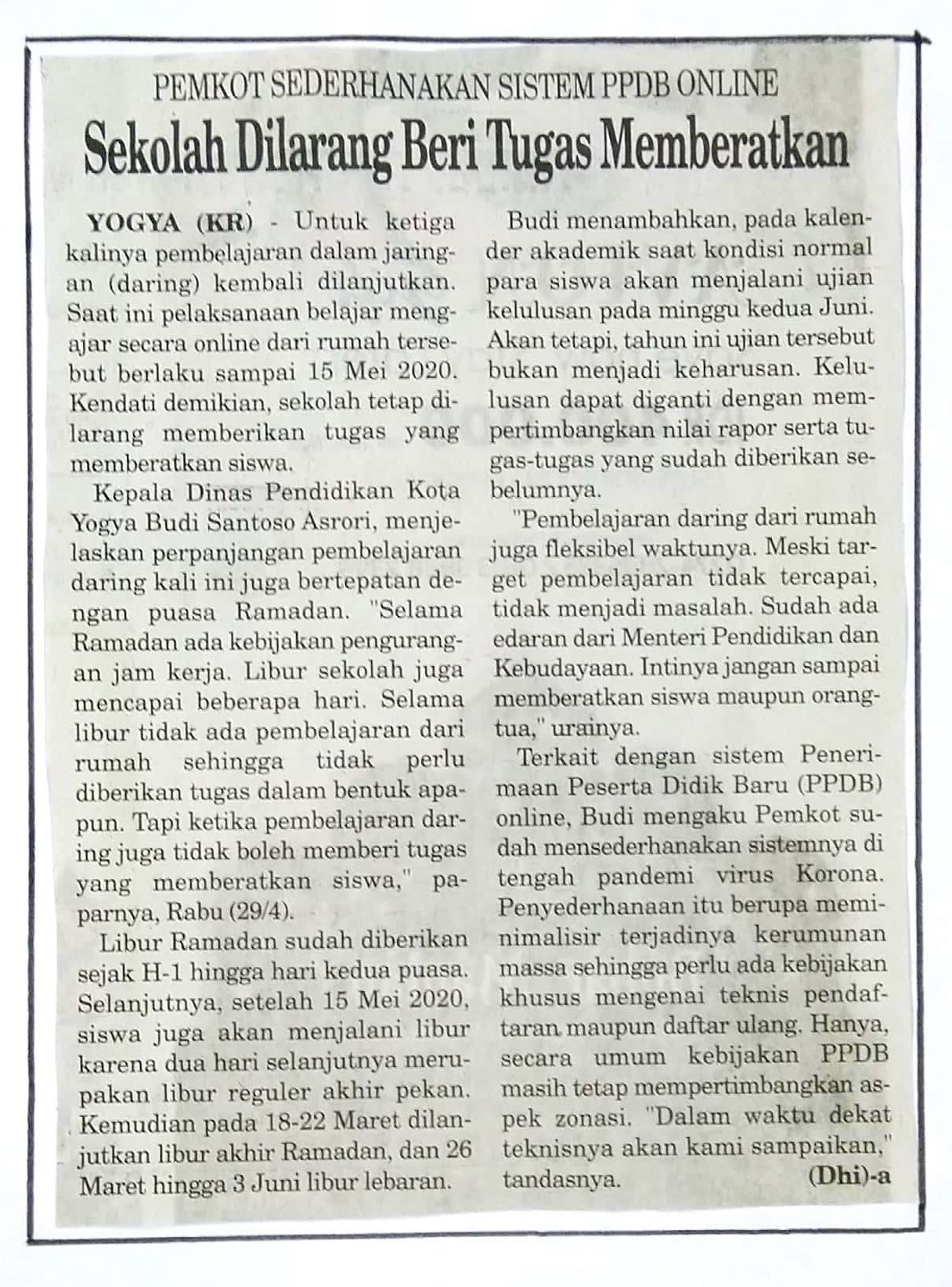 Kliping jogja terbaru