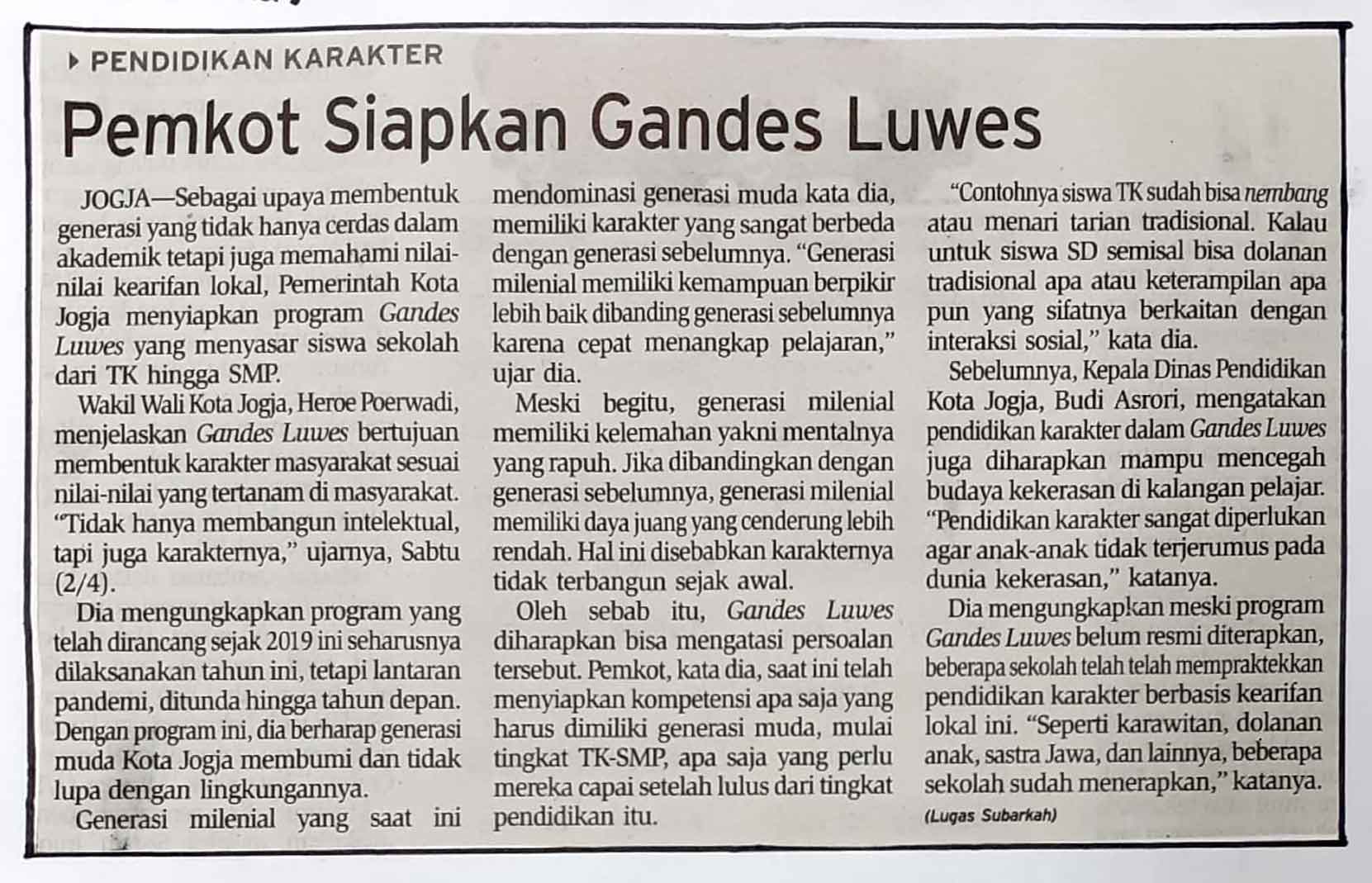 Kliping jogja terbaru
