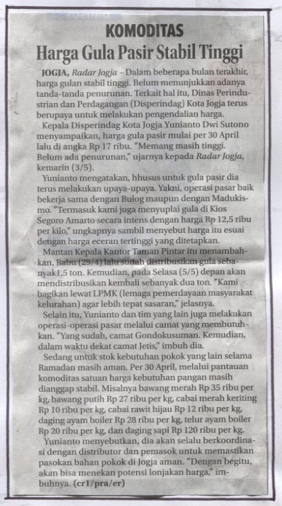 Kliping jogja terbaru