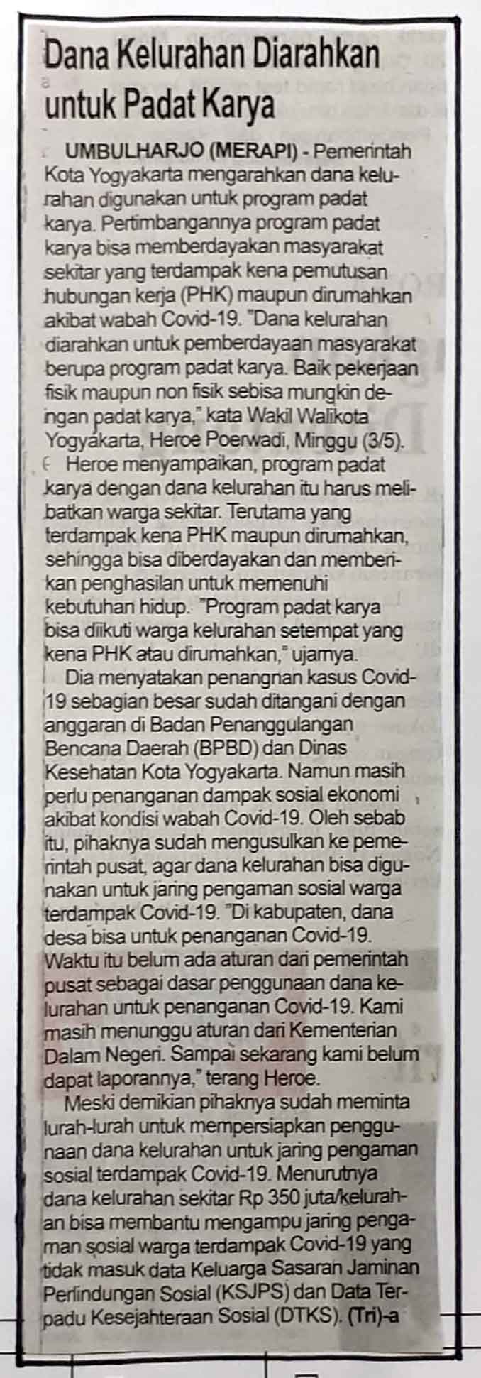 Kliping jogja terbaru