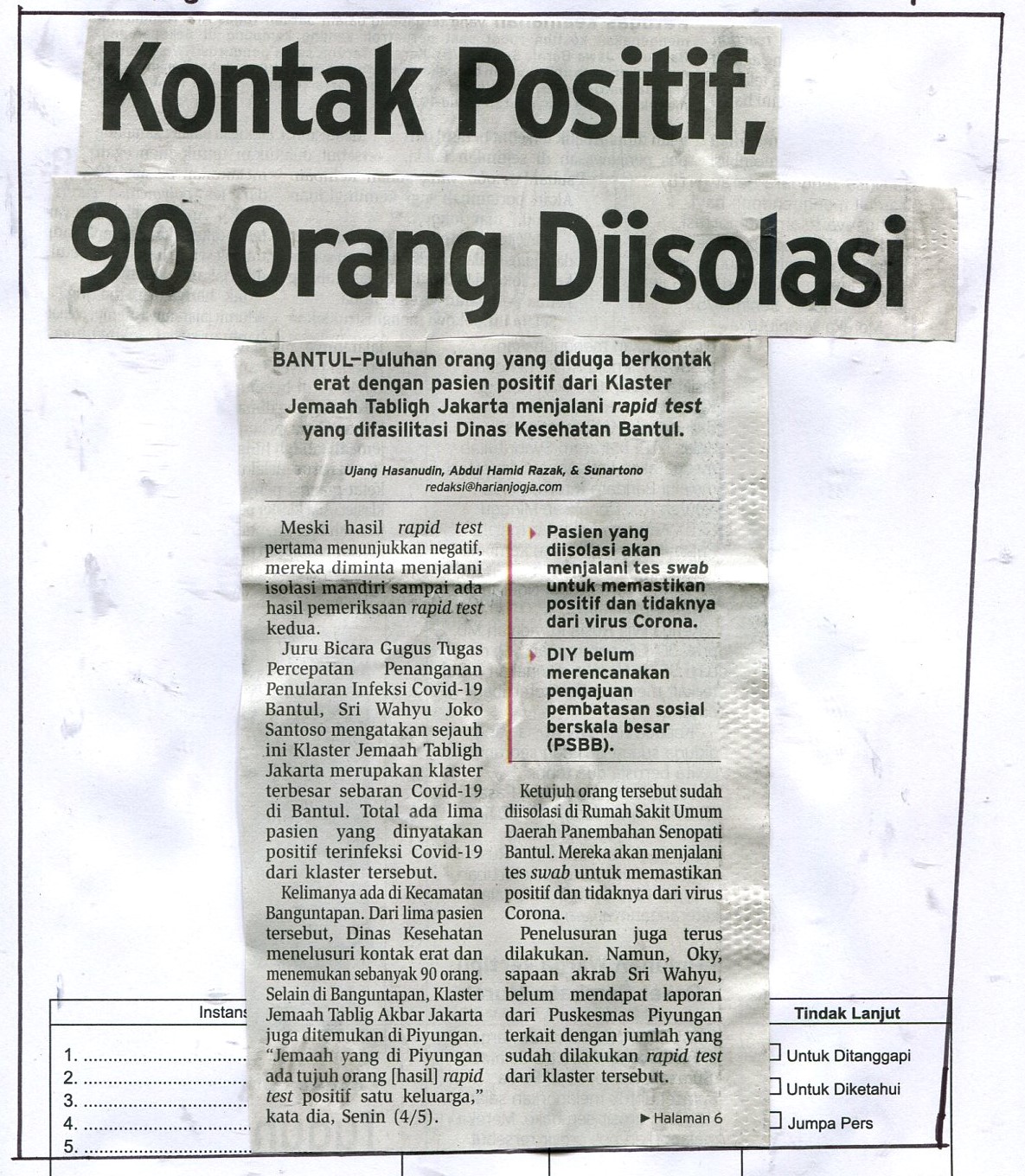 Kliping jogja terbaru