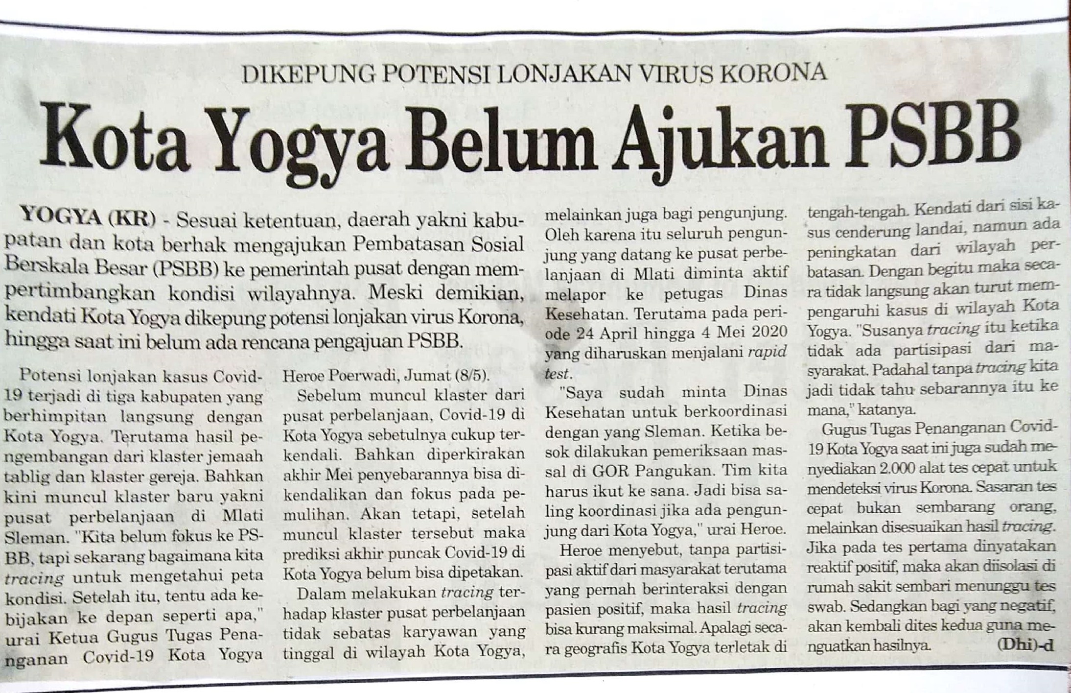 Kliping jogja terbaru