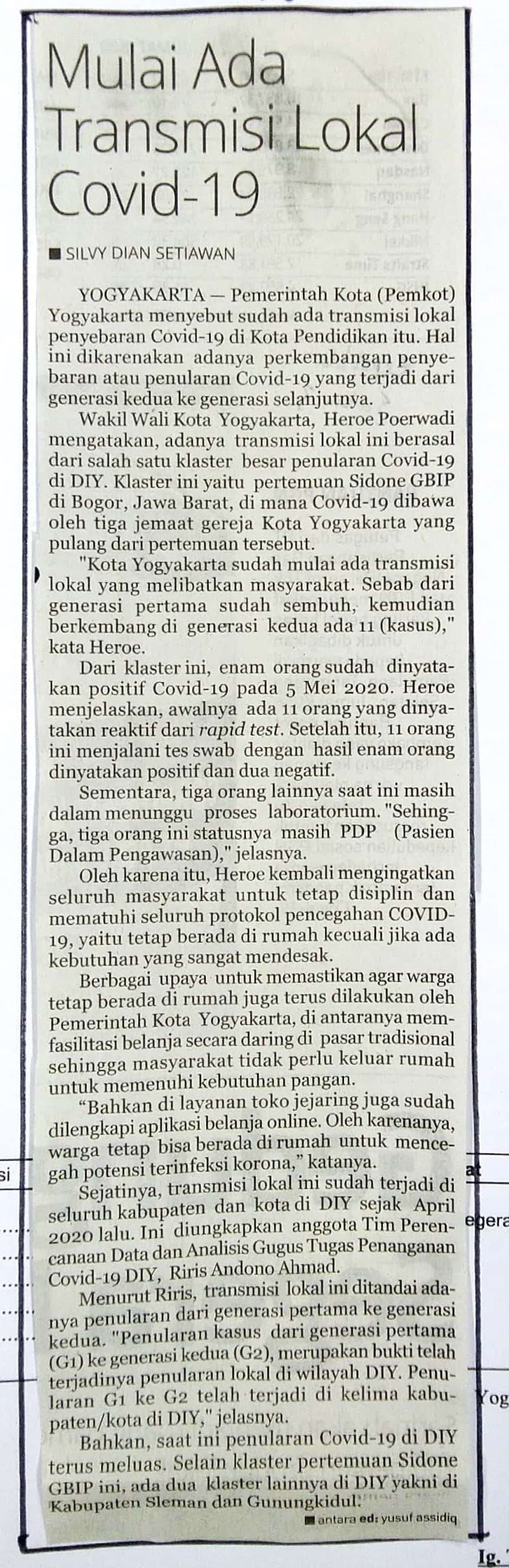 Kliping jogja terbaru