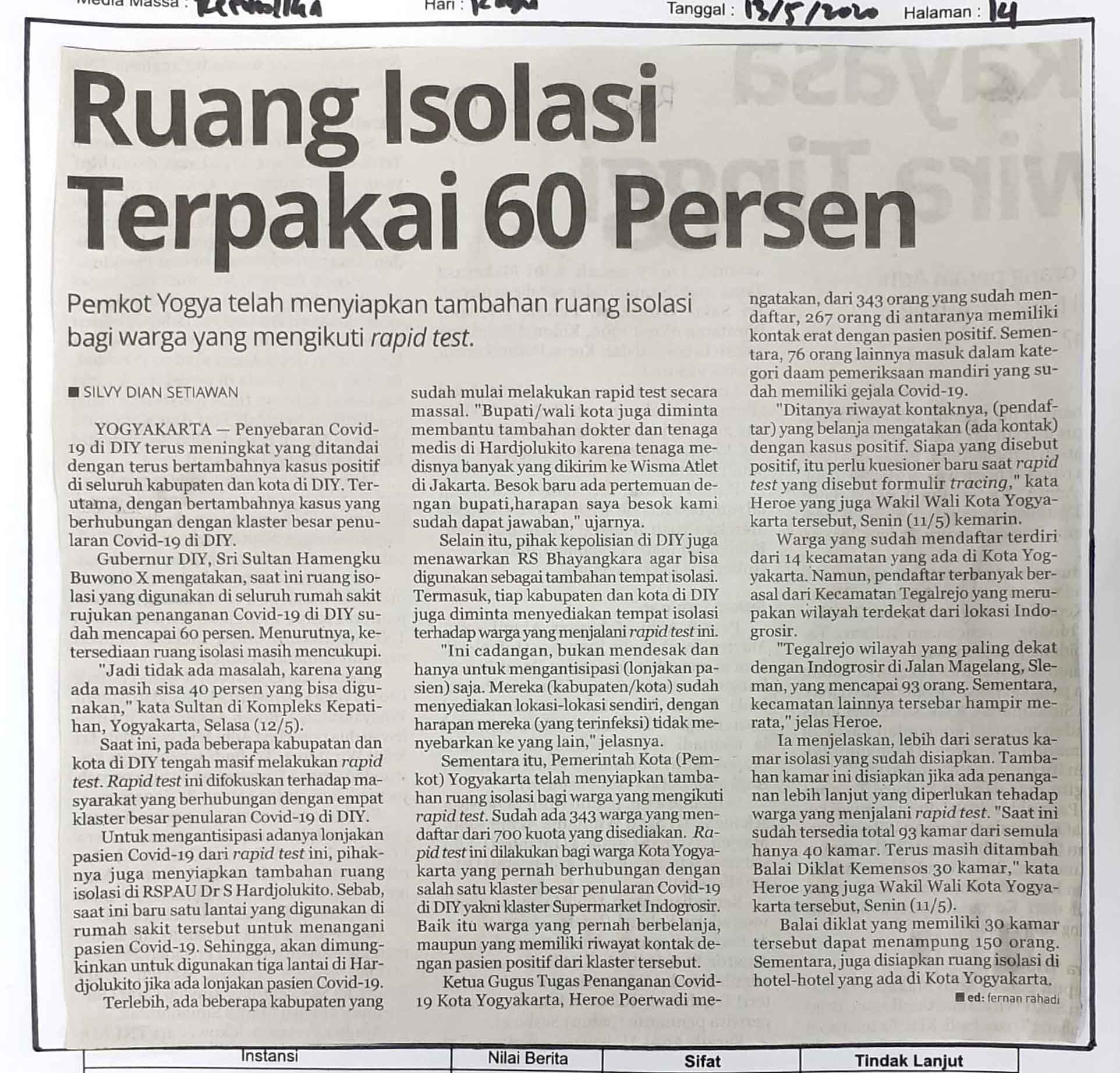 Kliping jogja terbaru