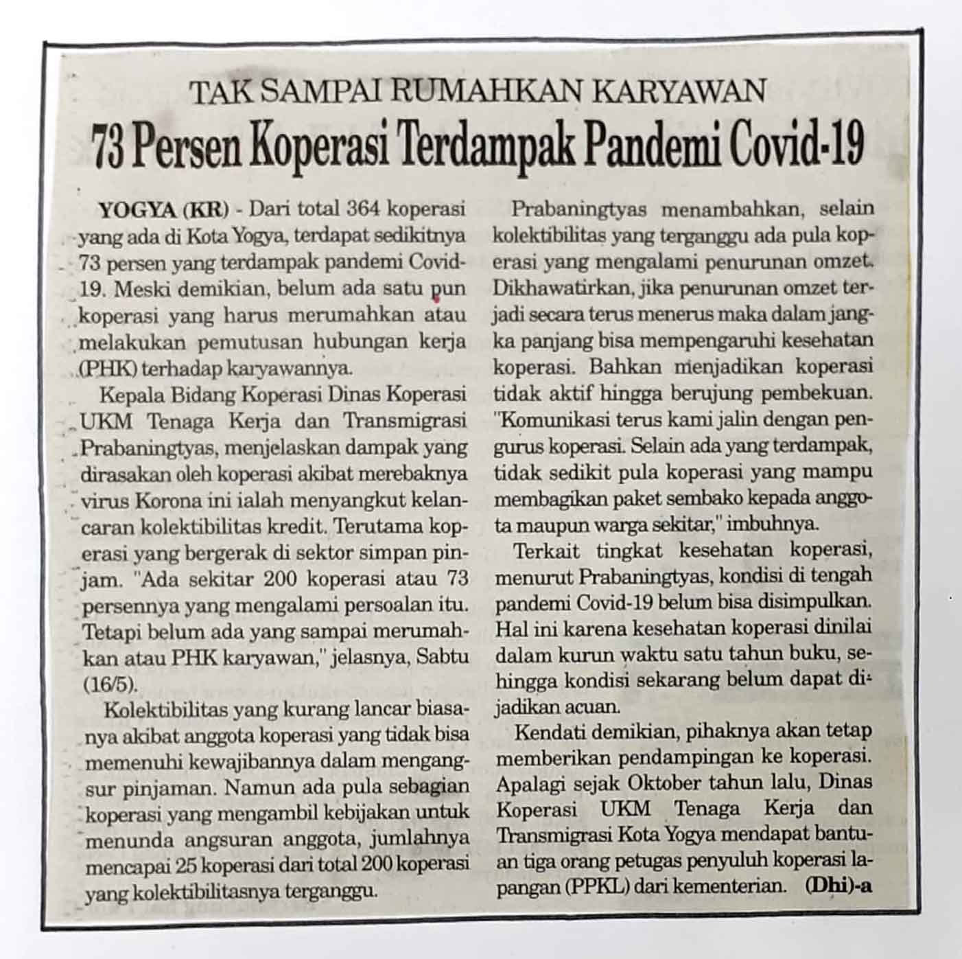 Kliping jogja terbaru