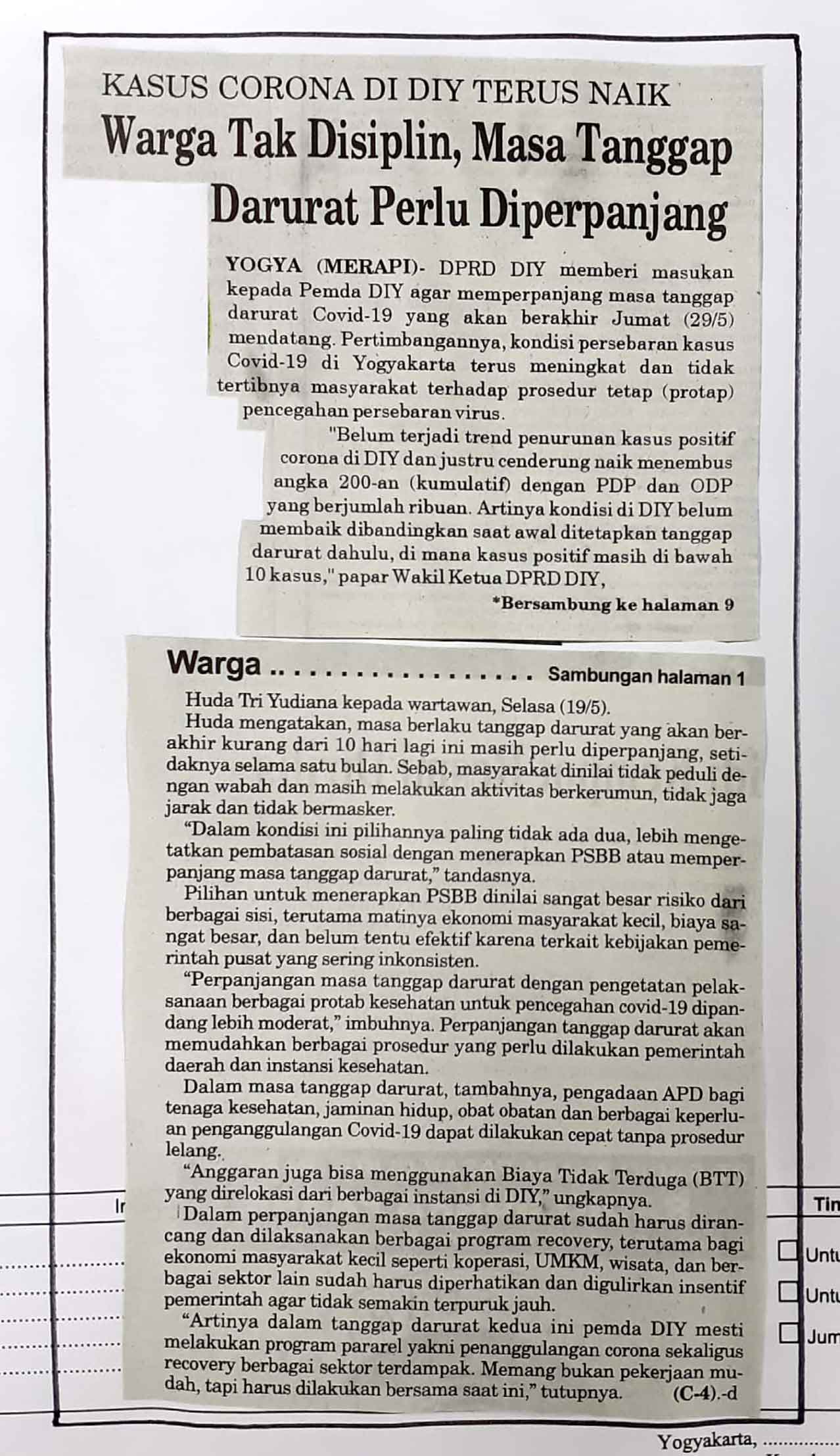 Kliping jogja terbaru