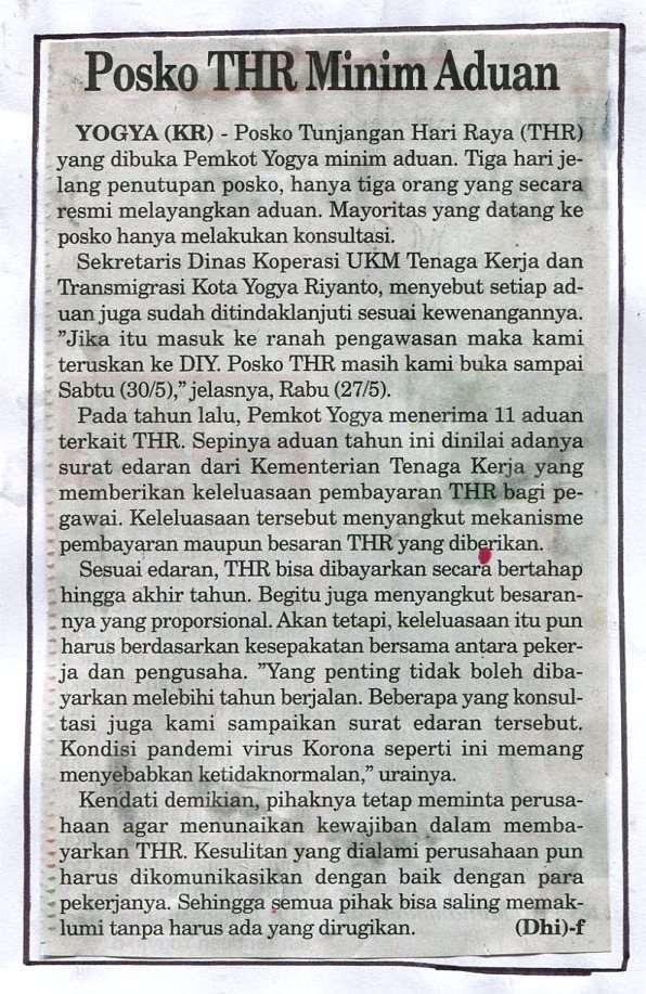 Kliping jogja terbaru