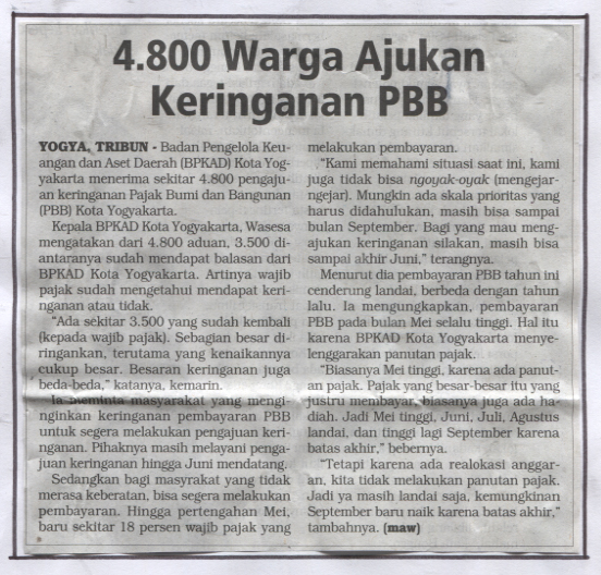 Kliping jogja terbaru