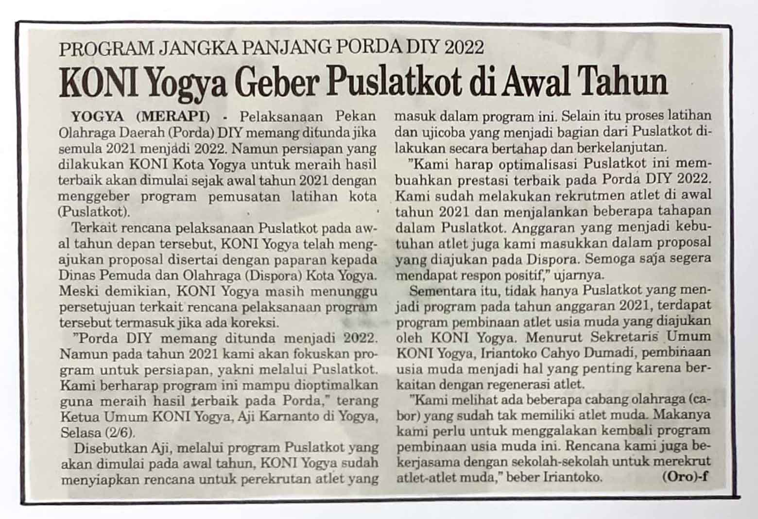 Kliping jogja terbaru