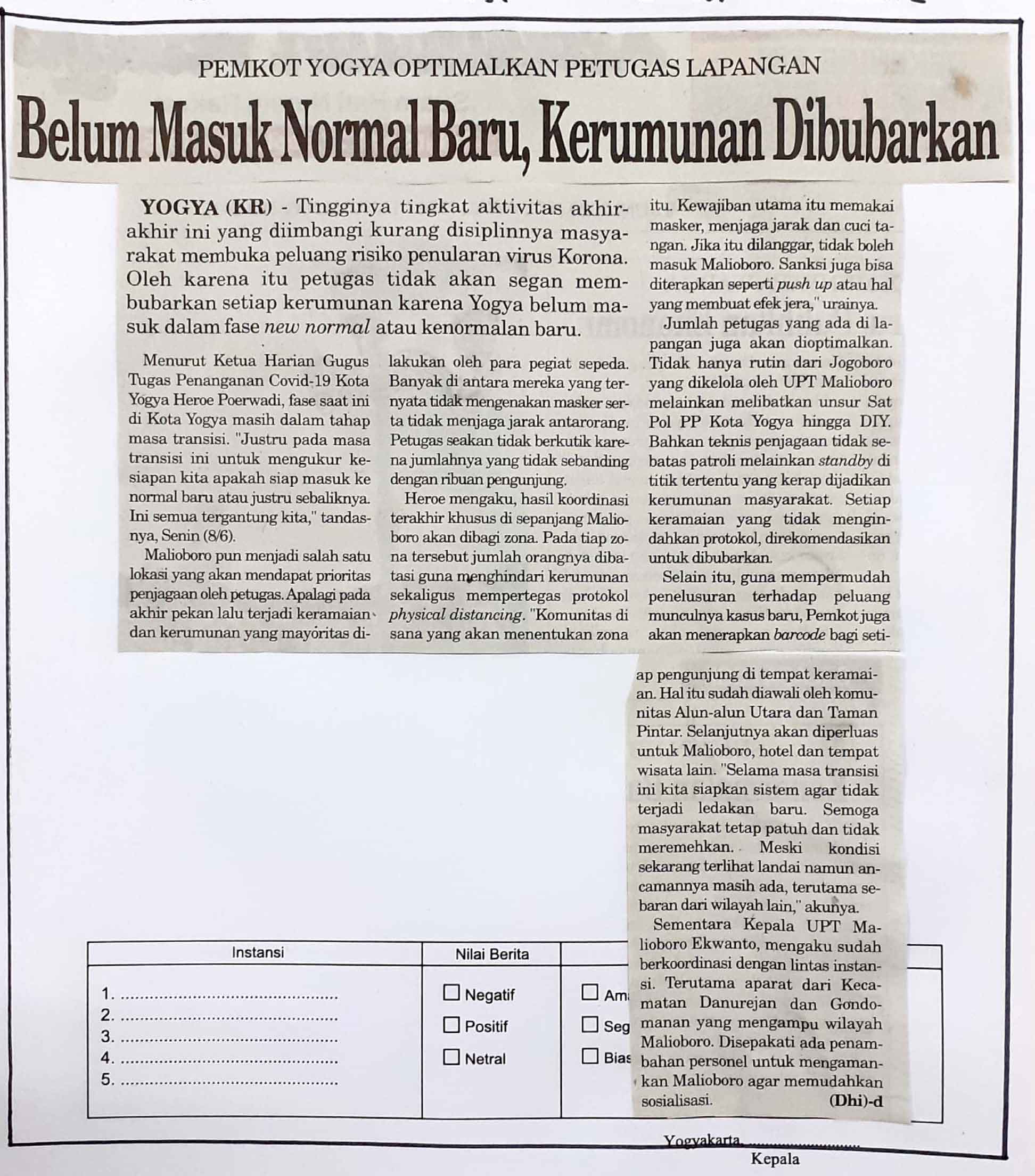 Kliping jogja terbaru