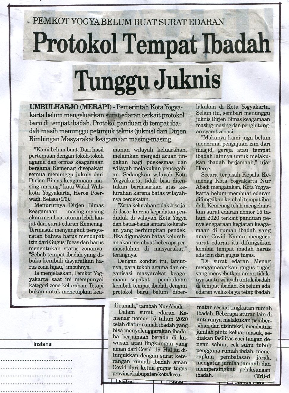 Kliping jogja terbaru