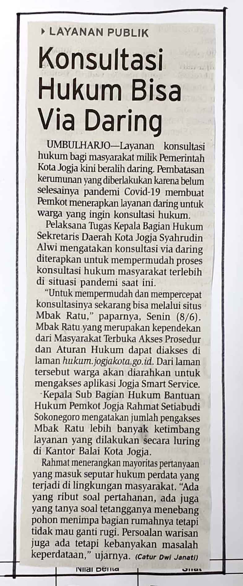 Kliping jogja terbaru