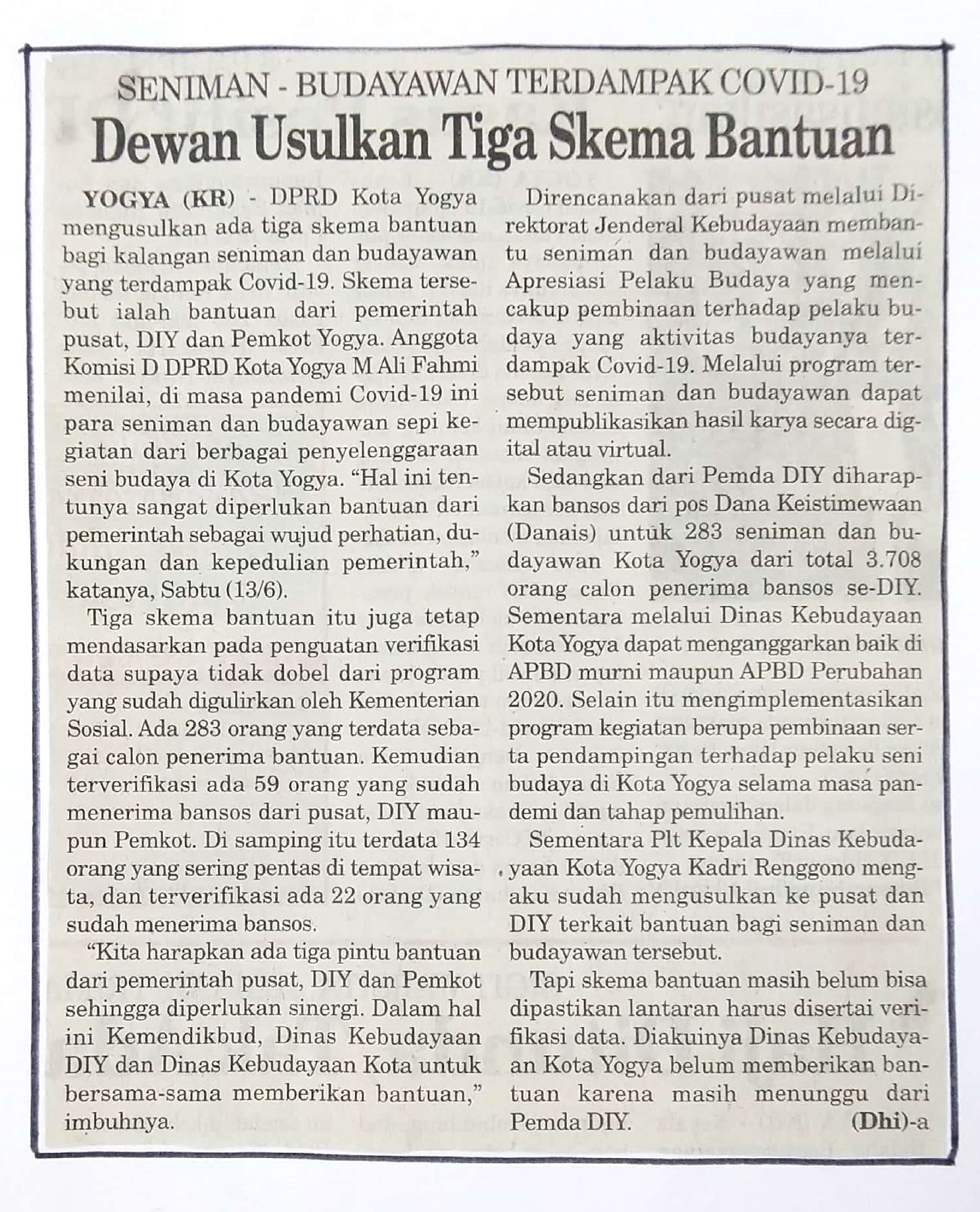 Kliping jogja terbaru