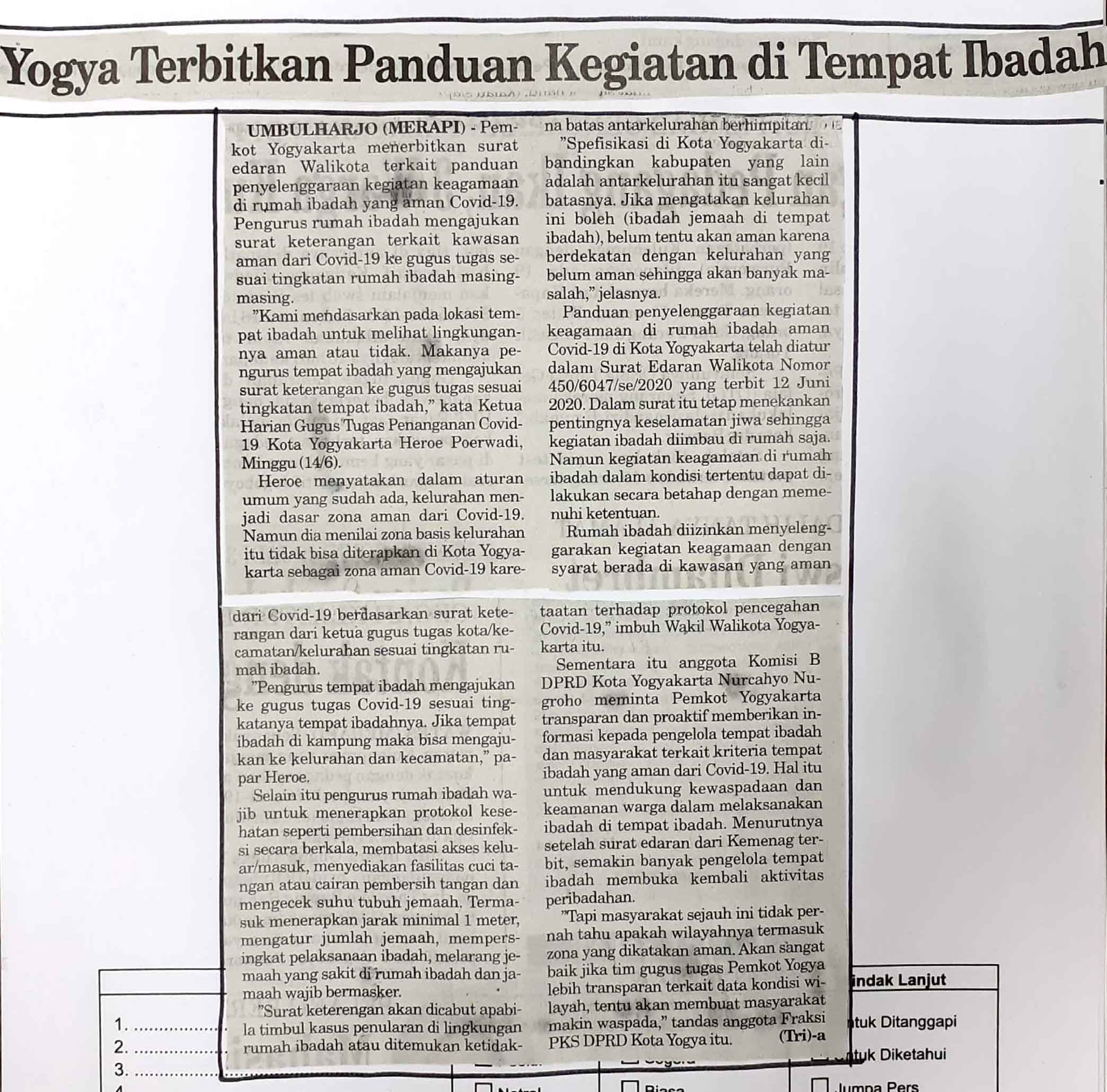 Kliping jogja terbaru