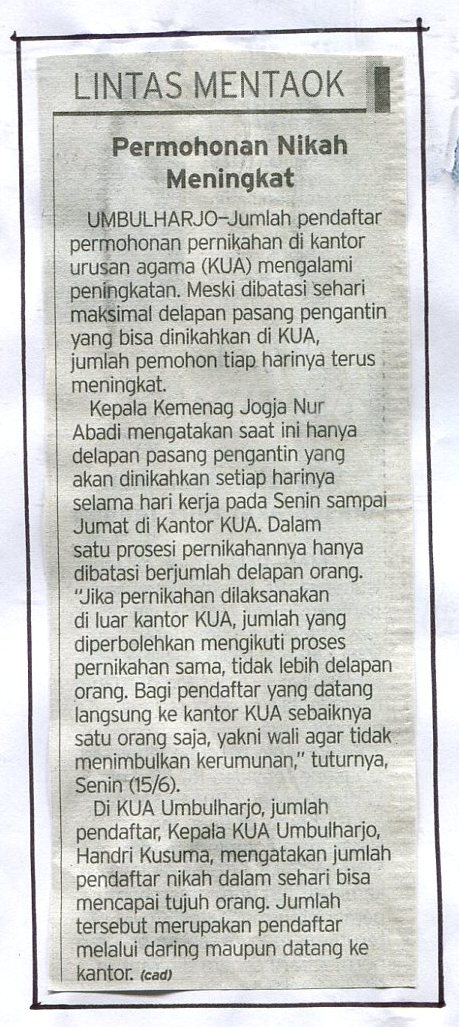 Kliping jogja terbaru