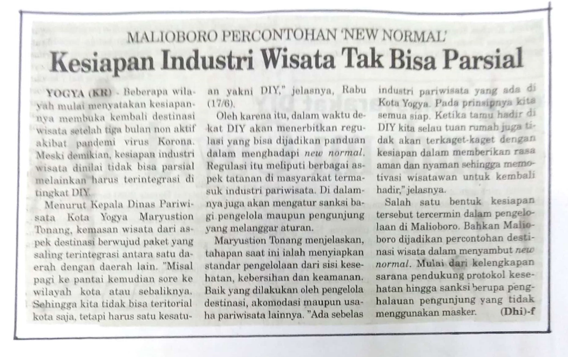 Kliping jogja terbaru