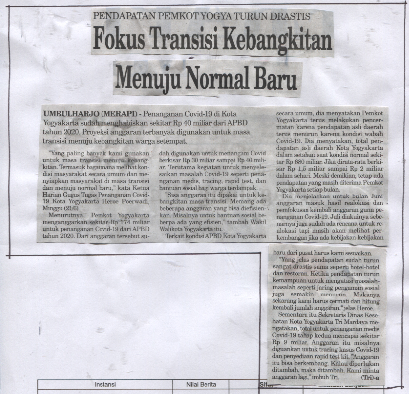 Kliping jogja terbaru