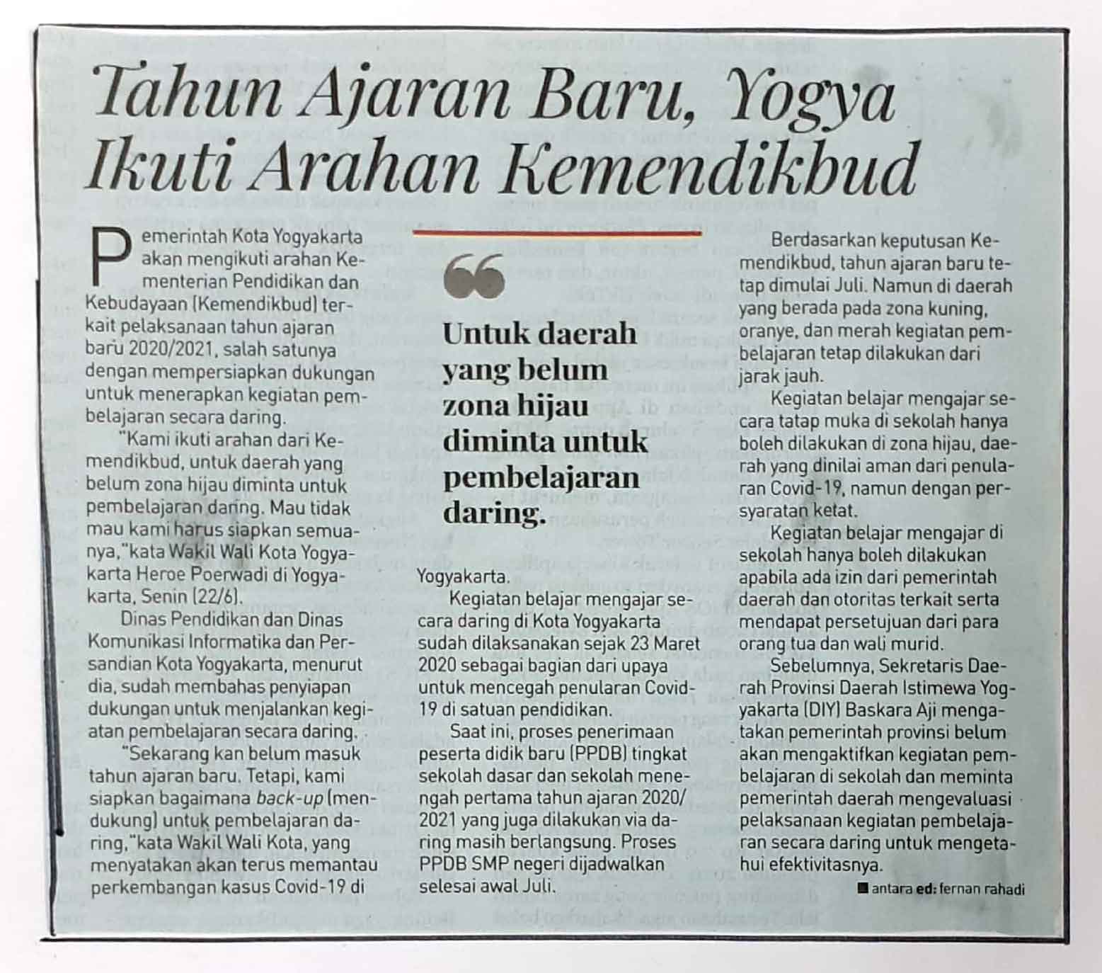 Kliping jogja terbaru