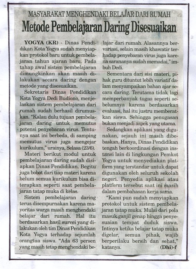 Kliping jogja terbaru