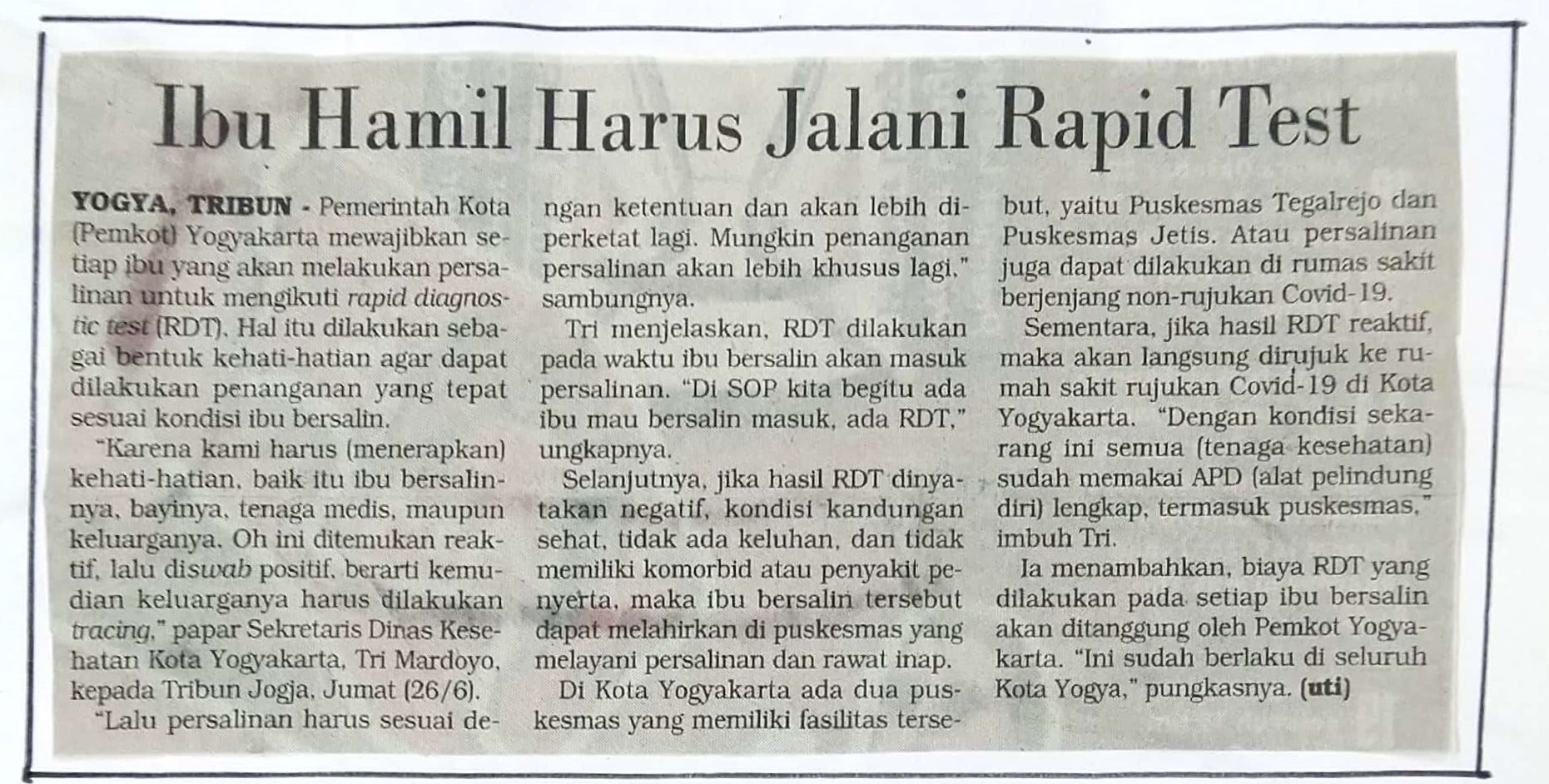 Kliping jogja terbaru