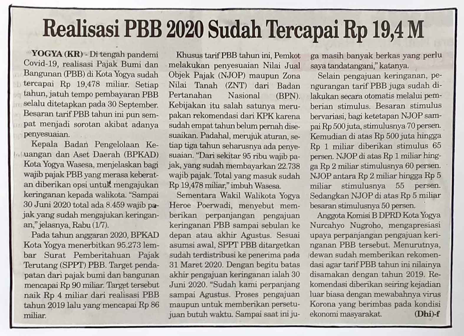 Kliping jogja terbaru