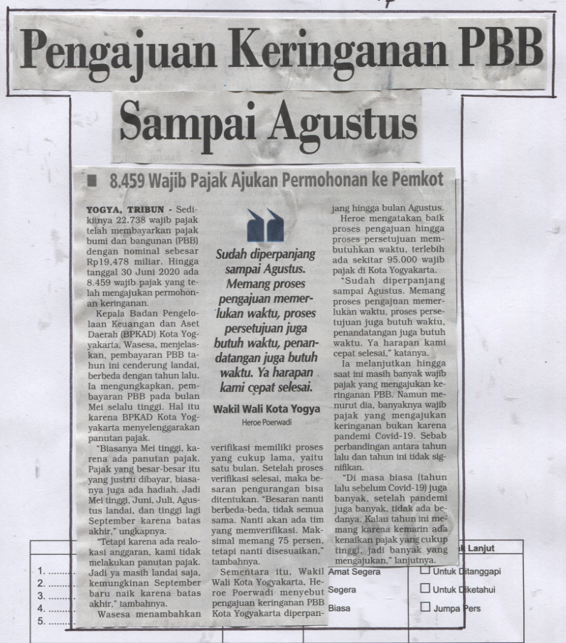 Kliping jogja terbaru