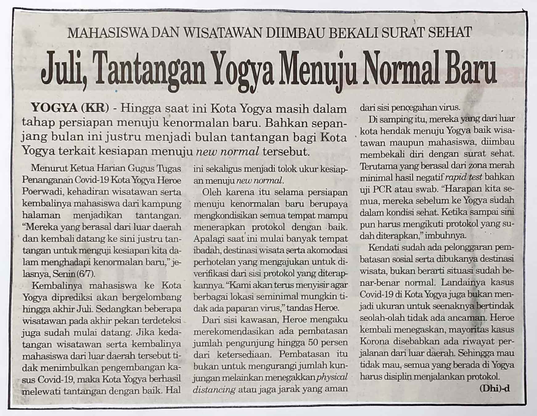 Kliping jogja terbaru