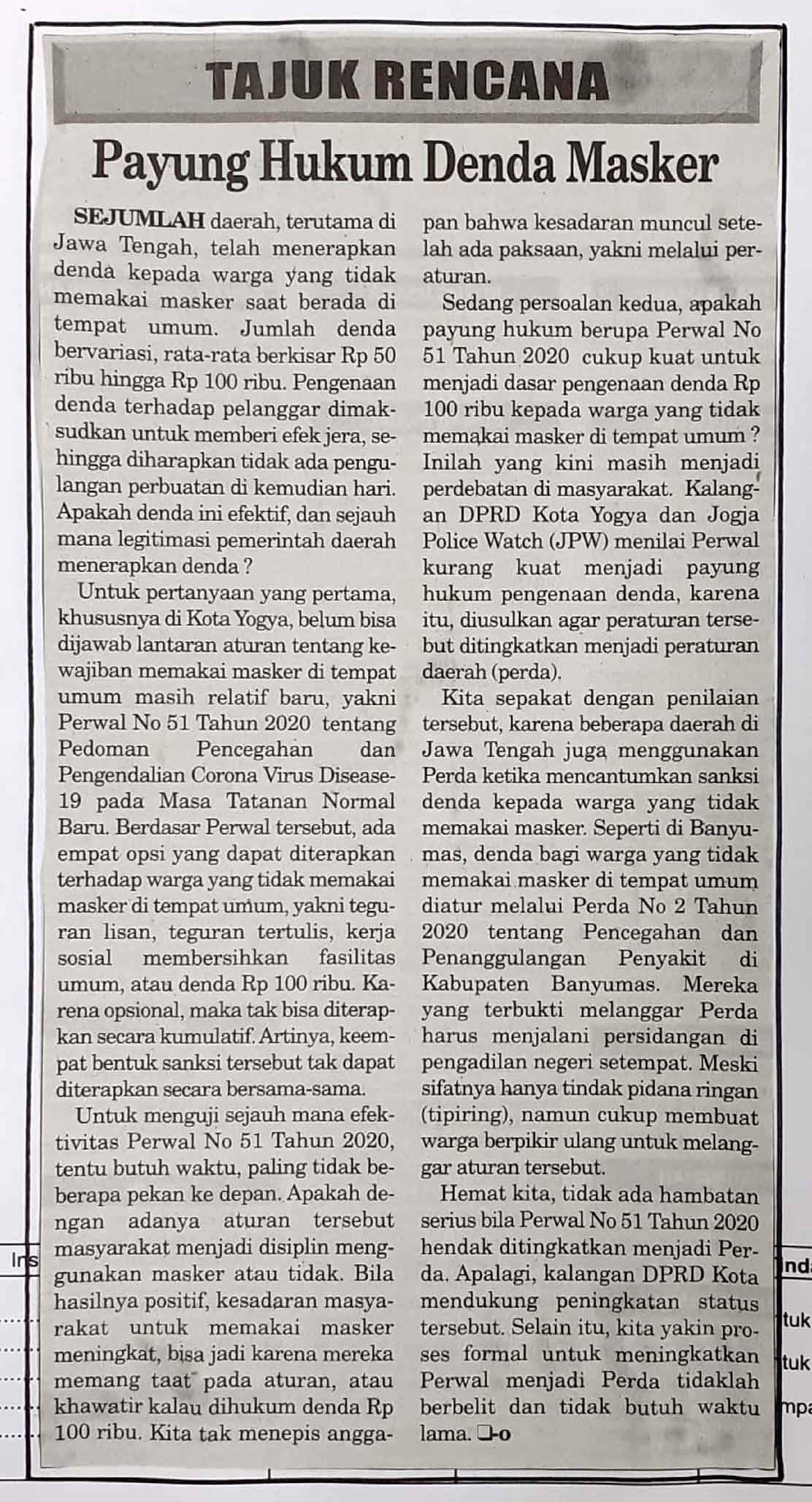 Kliping jogja terbaru
