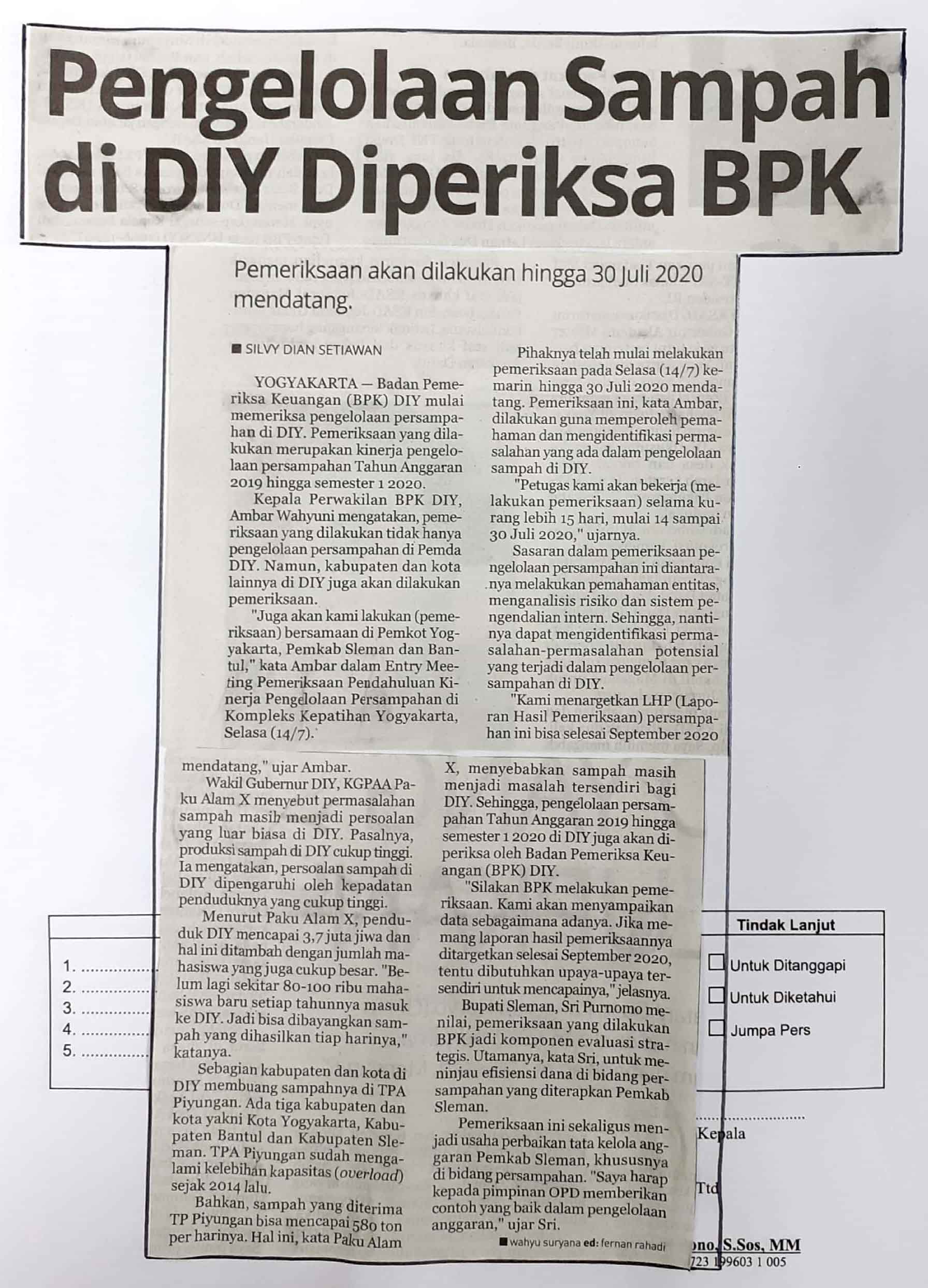 Kliping jogja terbaru
