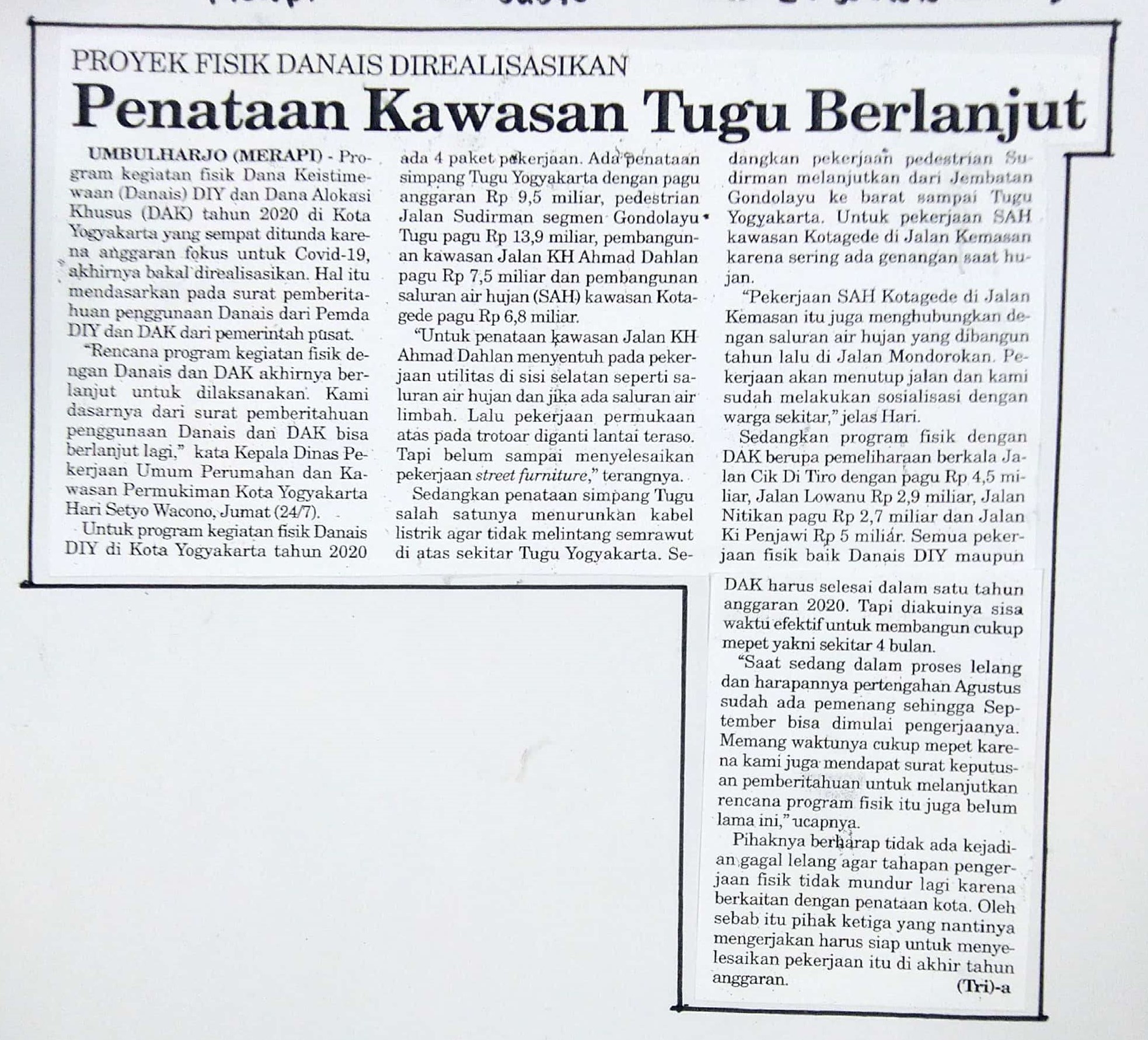 Kliping jogja terbaru