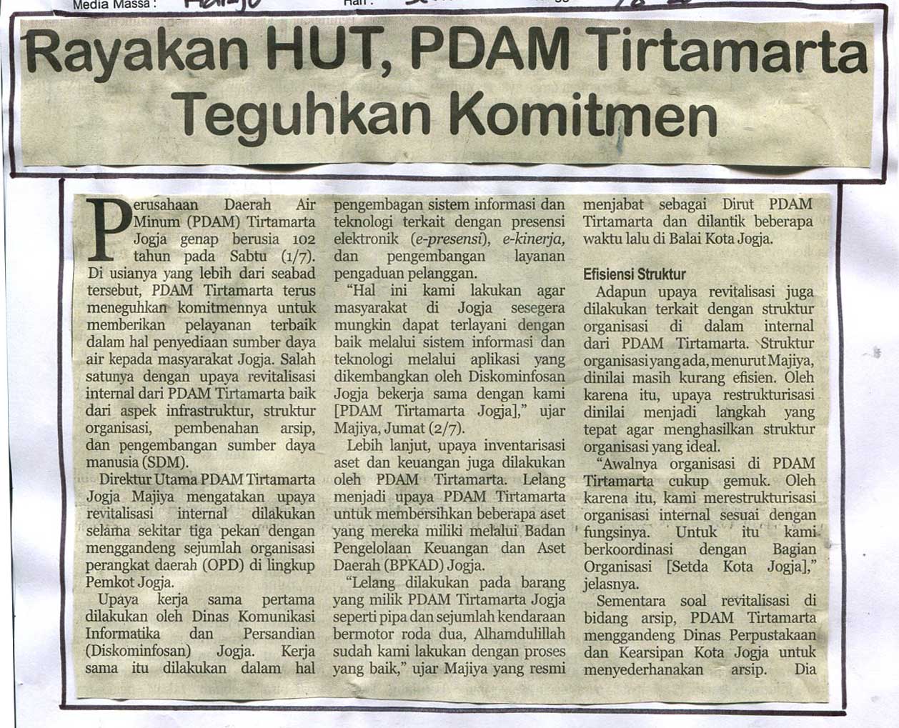 Kliping jogja terbaru