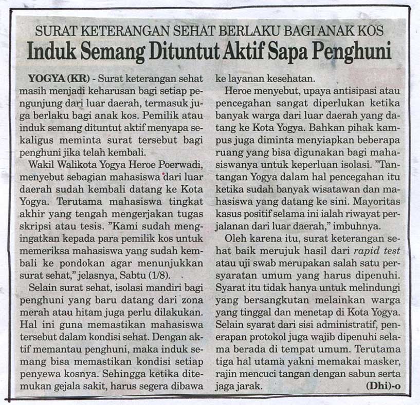 Kliping jogja terbaru