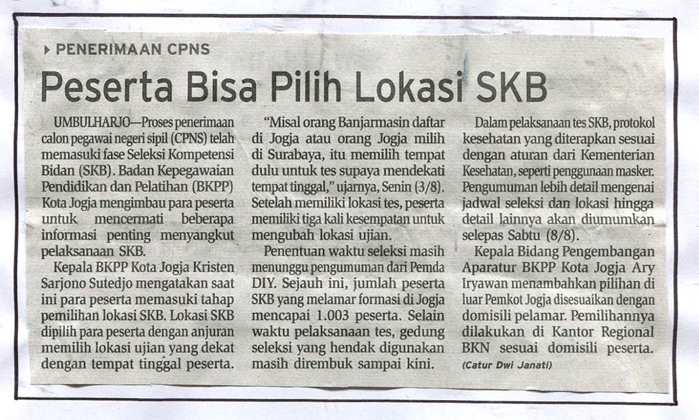 Kliping jogja terbaru