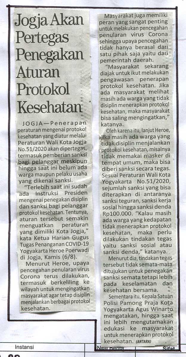 Kliping jogja terbaru