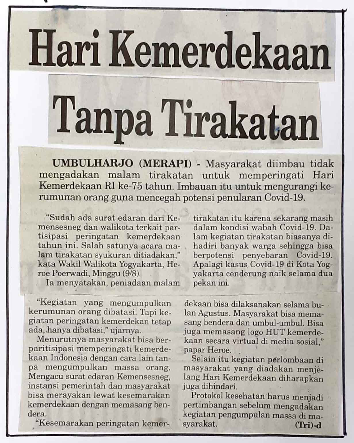 Kliping jogja terbaru