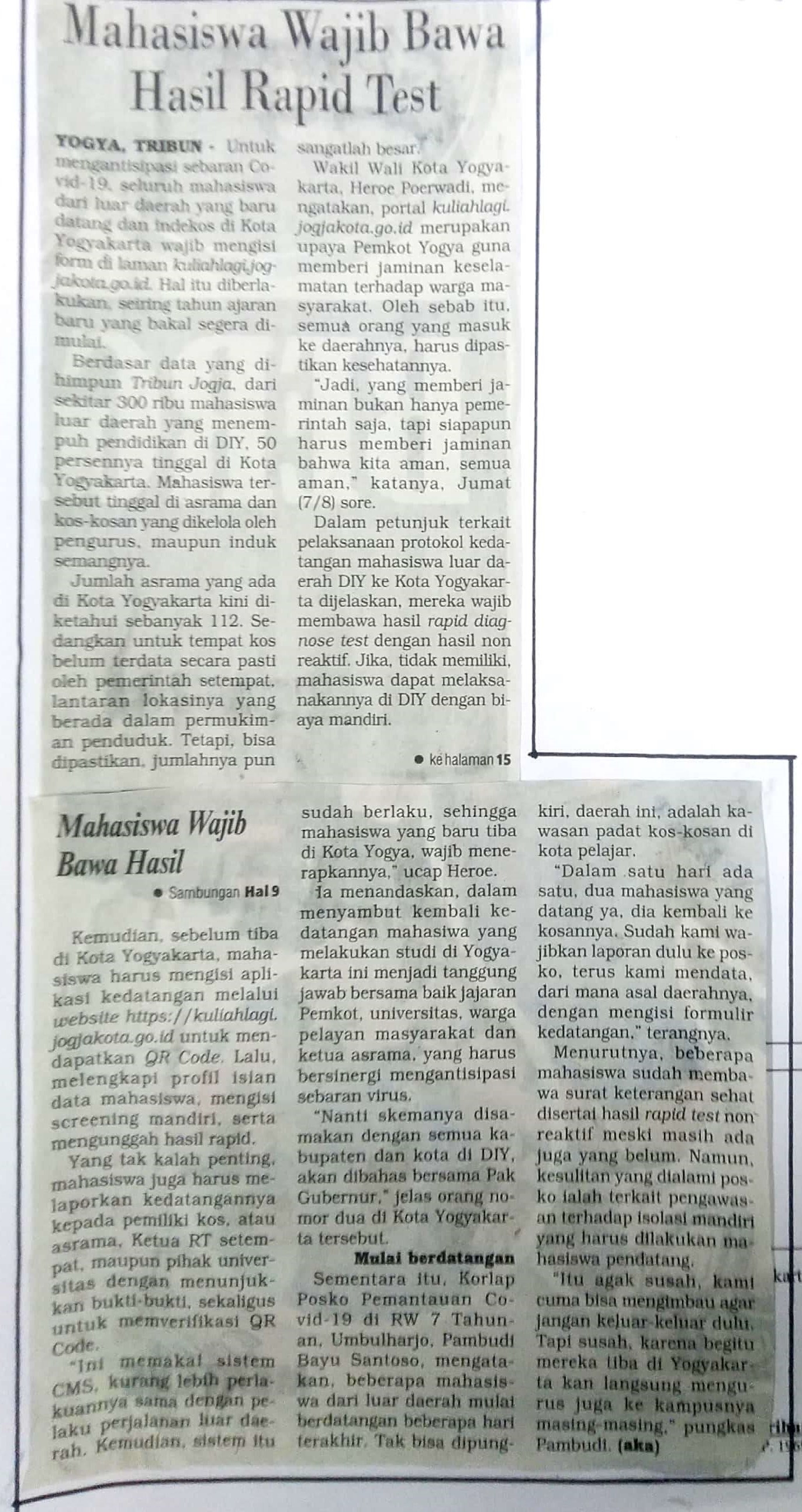 Kliping jogja terbaru