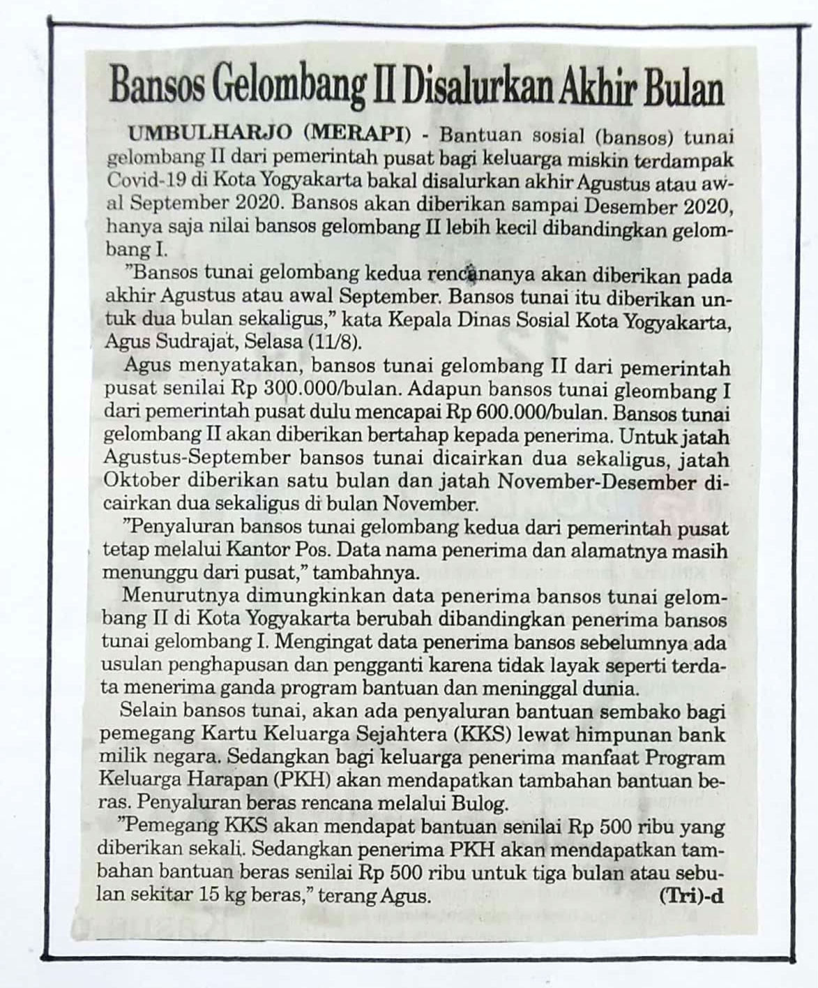 Kliping jogja terbaru