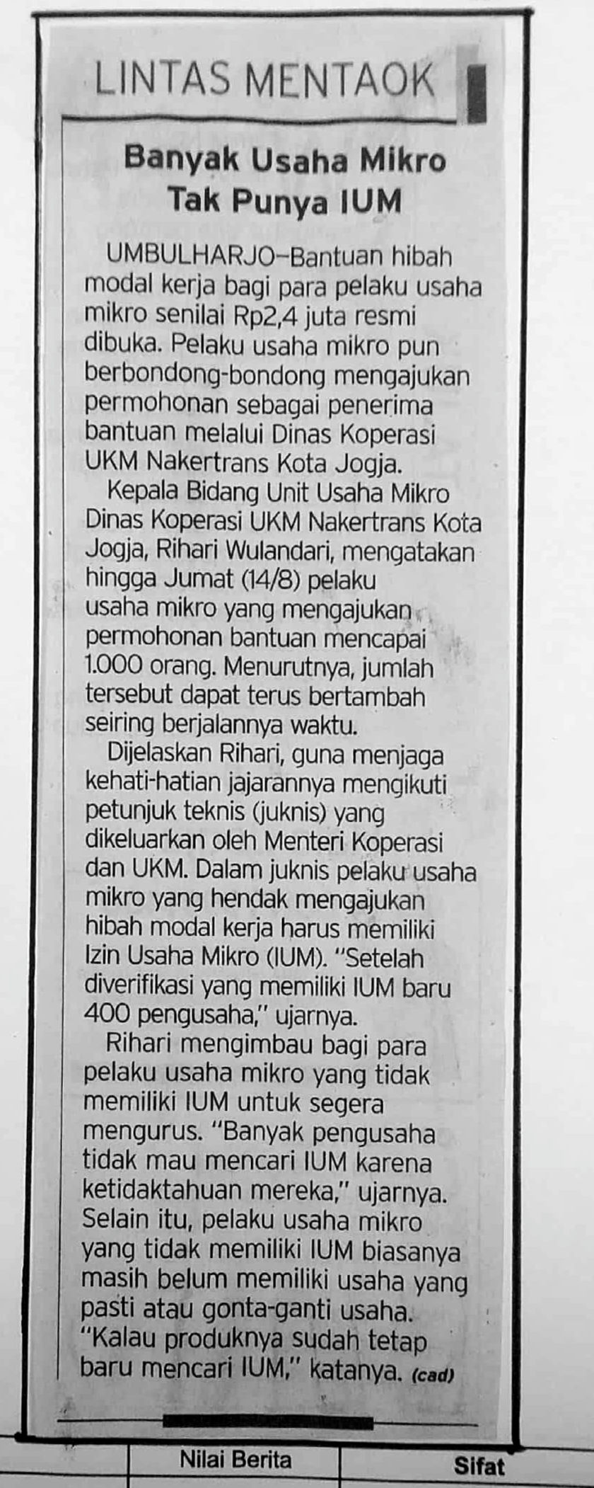 Kliping jogja terbaru